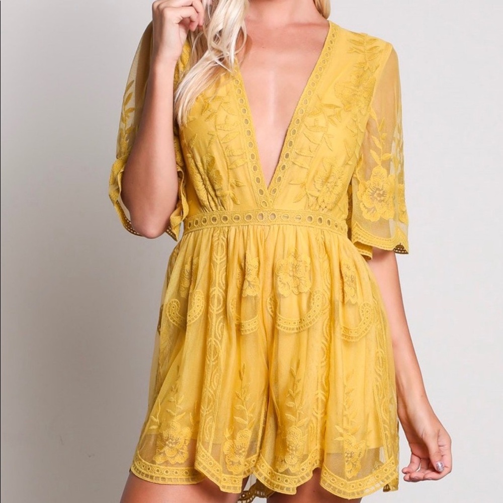 As you Wish Embroidered romper